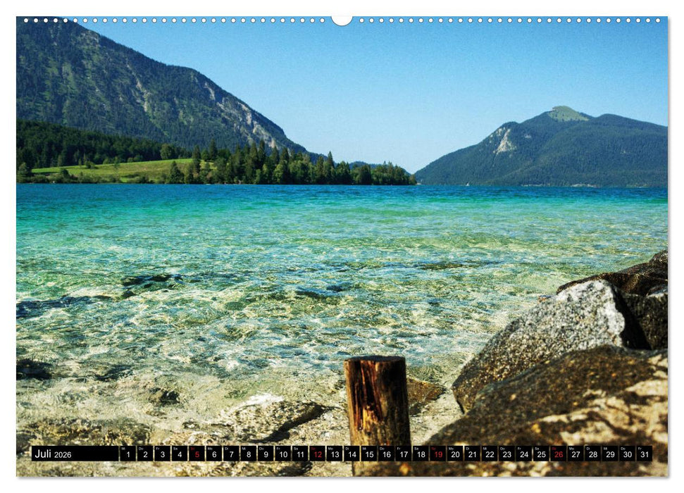 Bayerische Märchen-Seen (CALVENDO Premium Wandkalender 2026)