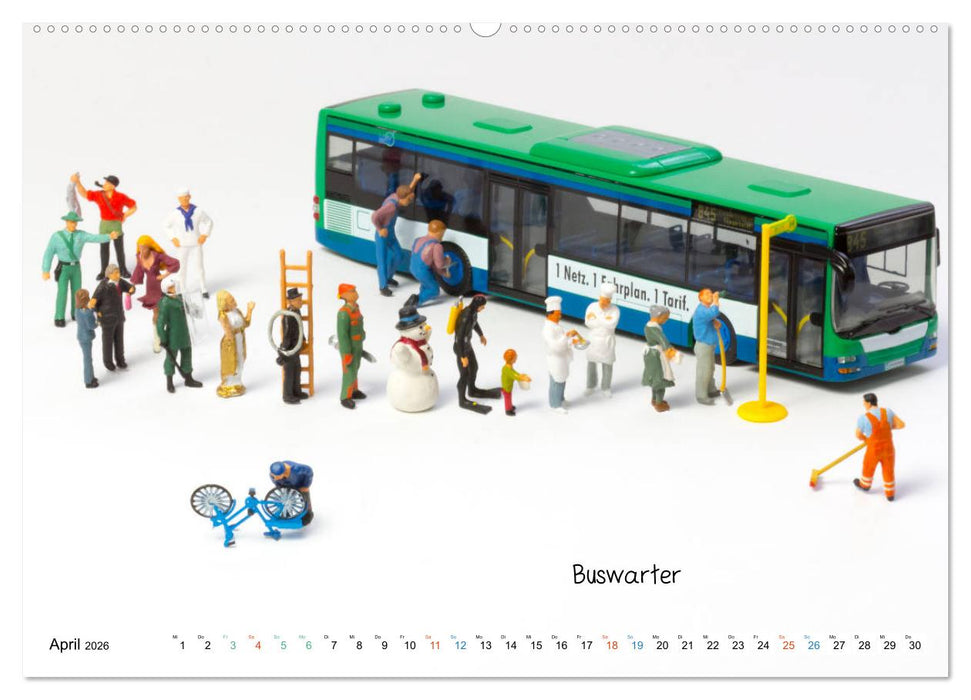 Chair-Sharing ... und andere Mini-Welten (CALVENDO Premium Wandkalender 2026)