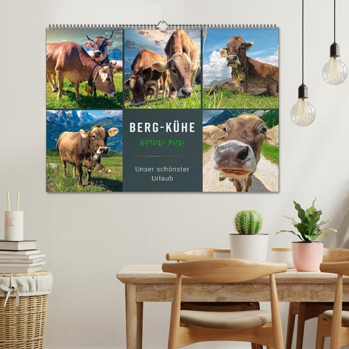 Berg-Kühe, Natur pur - unser schönster Urlaub (CALVENDO Wandkalender 2026)