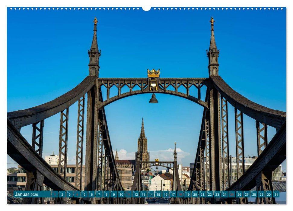 Quer durch Ulm (CALVENDO Premium Wandkalender 2026)