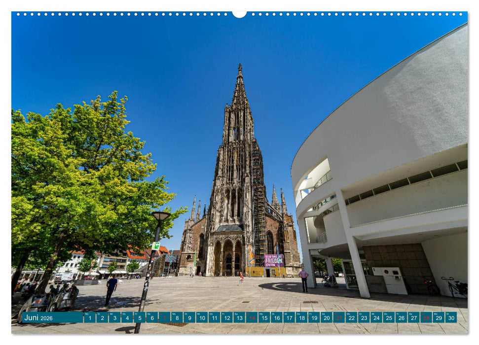 Quer durch Ulm (CALVENDO Premium Wandkalender 2026)