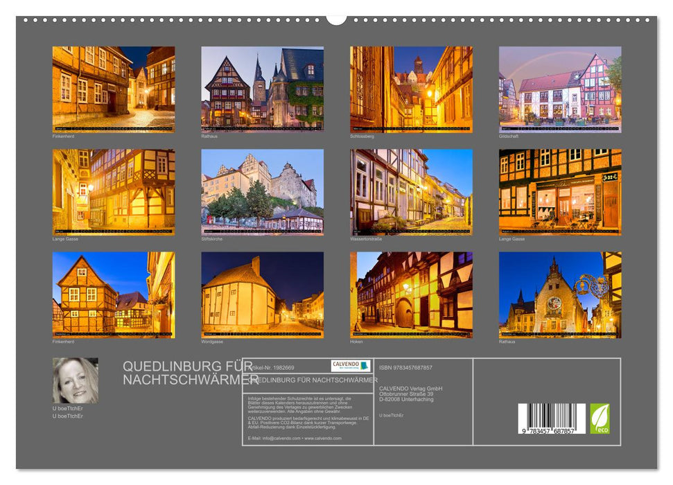 QUEDLINBURG FÜR NACHTSCHWÄRMER (CALVENDO Premium Wandkalender 2026)