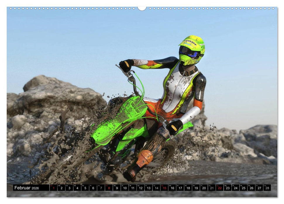 Frauen und Traumbikes (CALVENDO Wandkalender 2026)