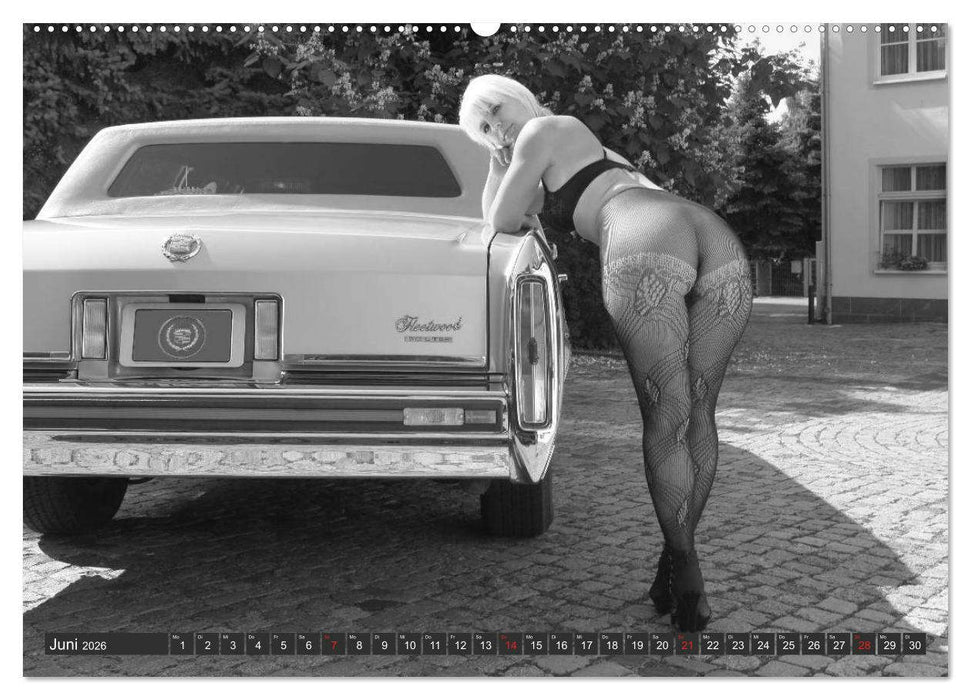 13 Models & US-Cars (CALVENDO Premium Wandkalender 2026)