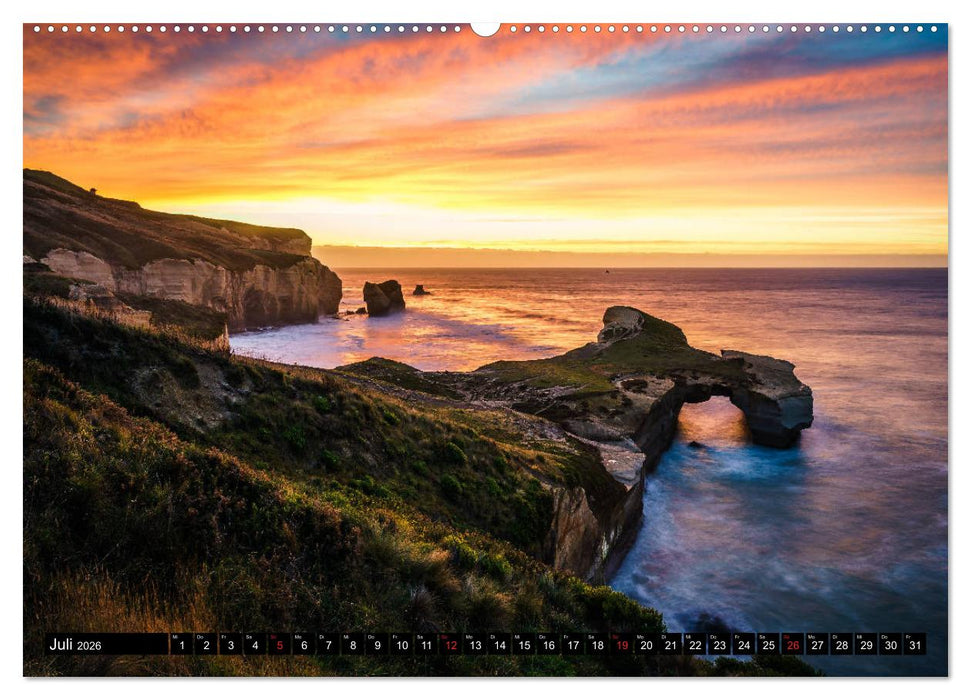 Neuseeland - Die schönsten Orte der Nord- und Südinsel (CALVENDO Premium Wandkalender 2026)