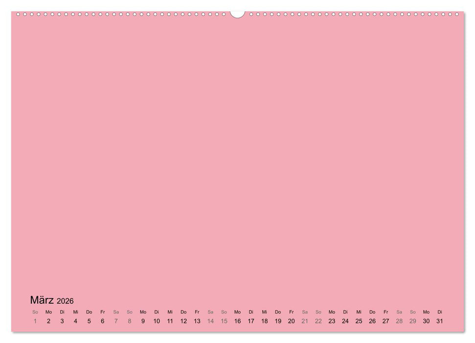 DIY Bastel-Kalender -Warme Pastell Farben- Zum Selbstgestalten (CALVENDO Premium Wandkalender 2026)