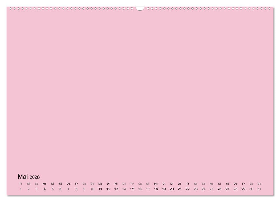 DIY Bastel-Kalender -Warme Pastell Farben- Zum Selbstgestalten (CALVENDO Premium Wandkalender 2026)