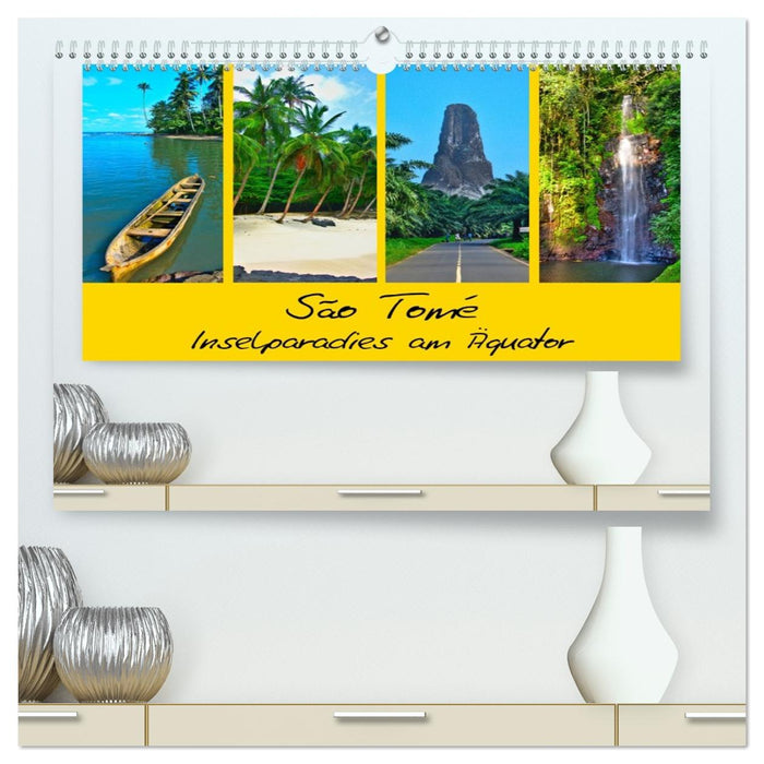 São Tomé - Inselparadies am Äquator (CALVENDO Premium Wandkalender 2026)