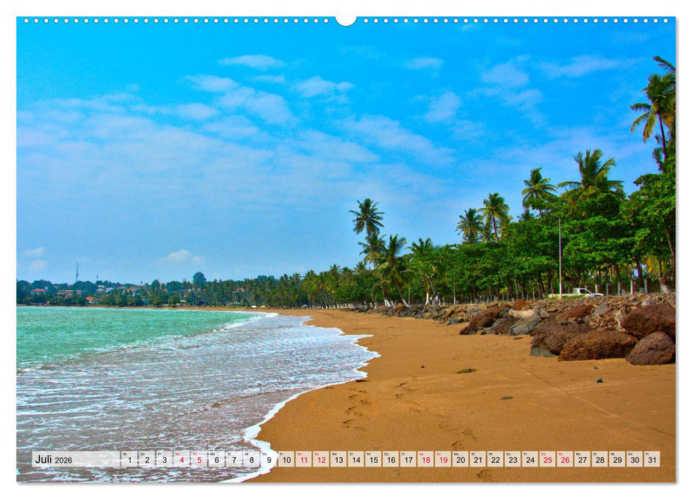 São Tomé - Inselparadies am Äquator (CALVENDO Premium Wandkalender 2026)