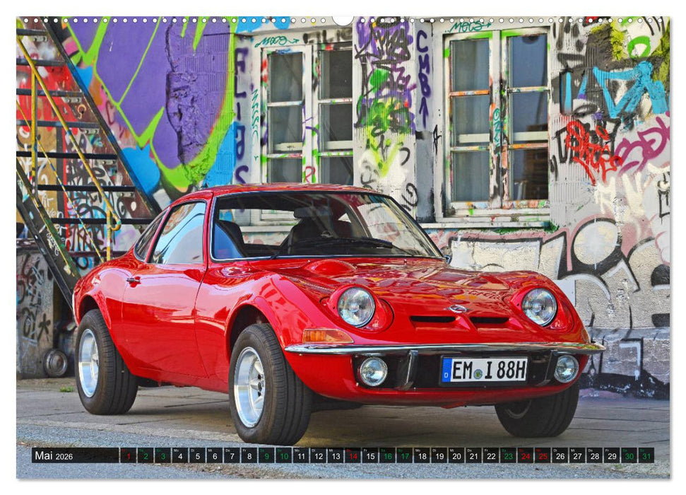 Opel GT 1900 AL Eine deutsche Sportwagenlegende (CALVENDO Premium Wandkalender 2026)