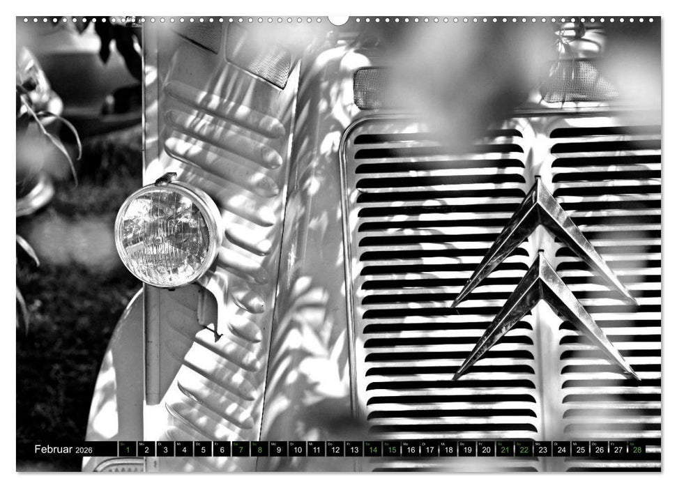 Citroën HY eine Legende in Schwarzweiß (CALVENDO Premium Wandkalender 2026)