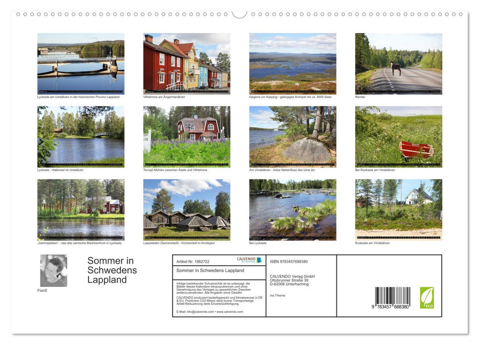 Sommer in Schwedens Lappland (CALVENDO Premium Wandkalender 2026)