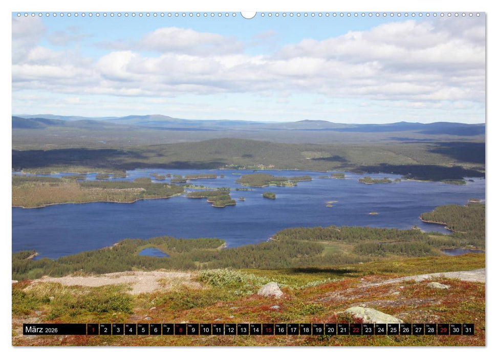Sommer in Schwedens Lappland (CALVENDO Premium Wandkalender 2026)