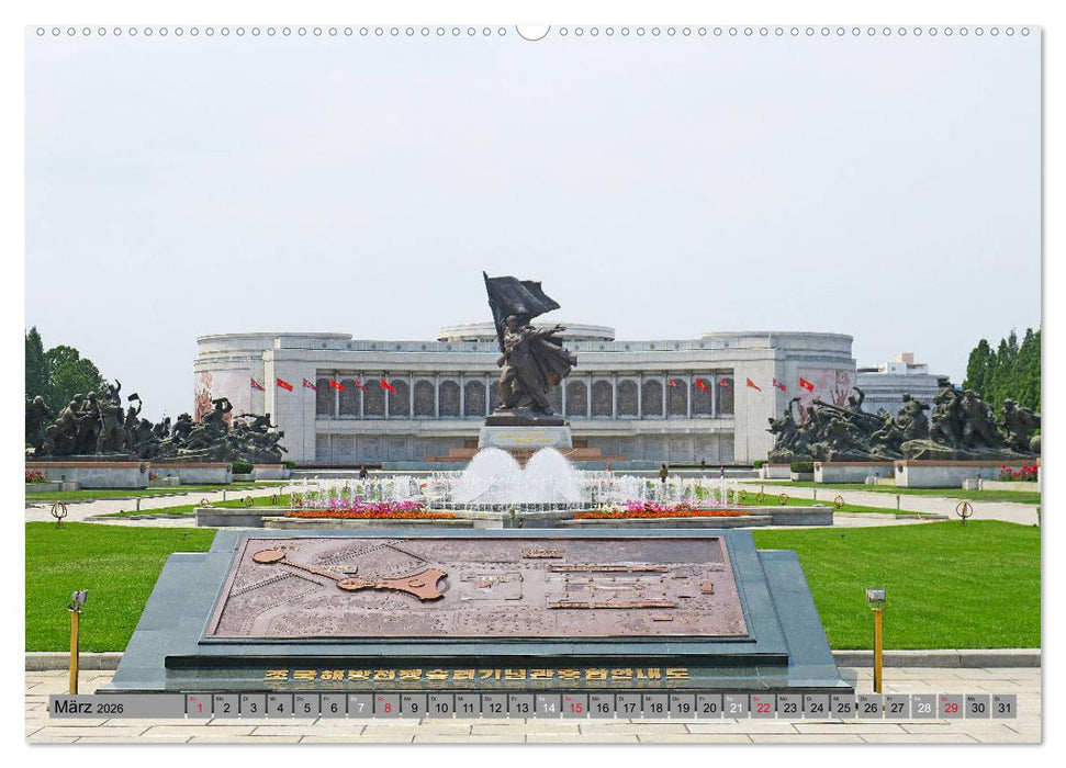 PJÖNGJANG Streifzug durch eine leere Stadt (CALVENDO Premium Wandkalender 2026)