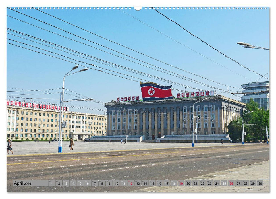 PJÖNGJANG Streifzug durch eine leere Stadt (CALVENDO Premium Wandkalender 2026)
