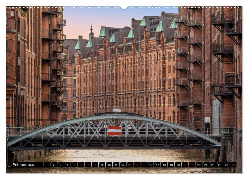 Hamburger Highlights (CALVENDO Premium Wandkalender 2026)