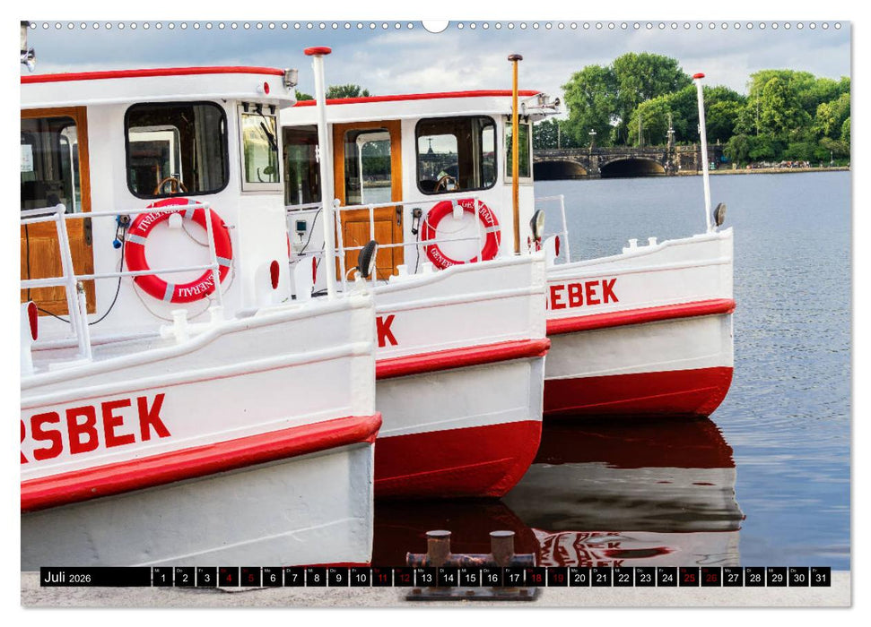 Hamburger Highlights (CALVENDO Premium Wandkalender 2026)