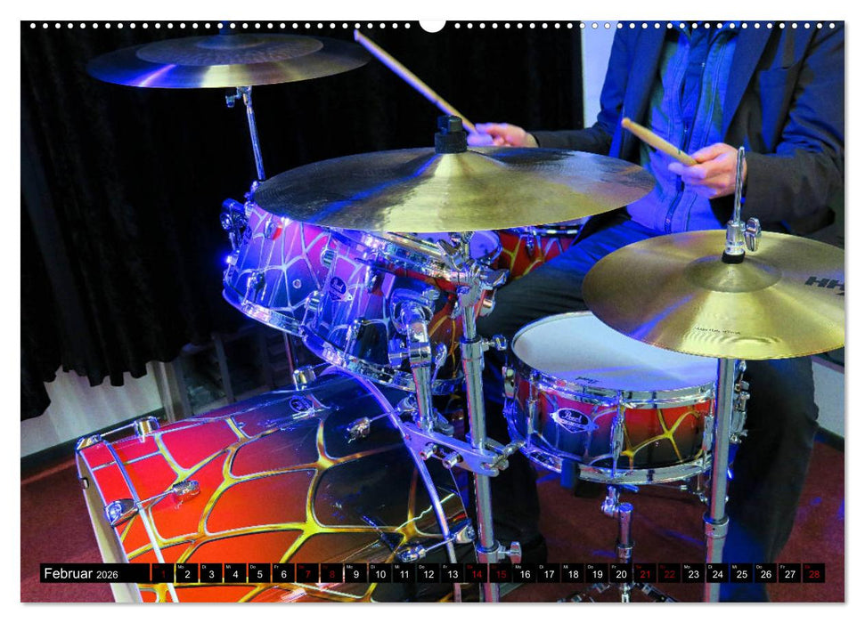 Schlagzeug on Tour (CALVENDO Wandkalender 2026)