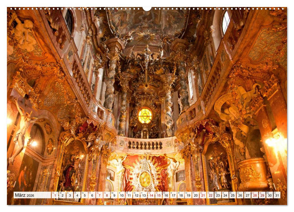 Bayerns Kirchen (CALVENDO Premium Wandkalender 2026)