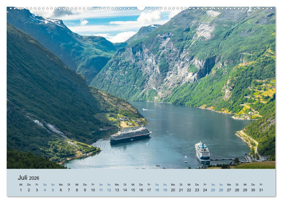 Naturgewalt Norwegen (CALVENDO Premium Wandkalender 2026)