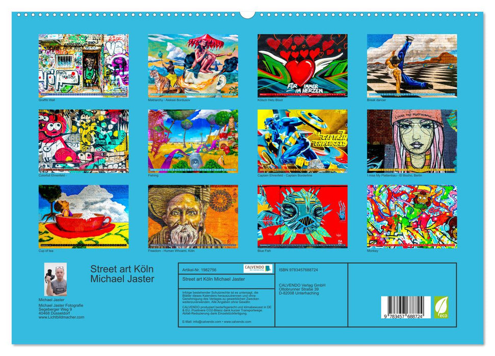 Street art Köln Michael Jaster (CALVENDO Premium Wandkalender 2026)