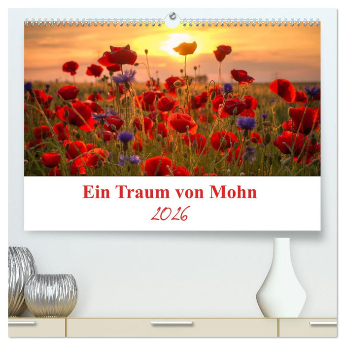 Ein Traum von Mohn (CALVENDO Premium Wandkalender 2026)