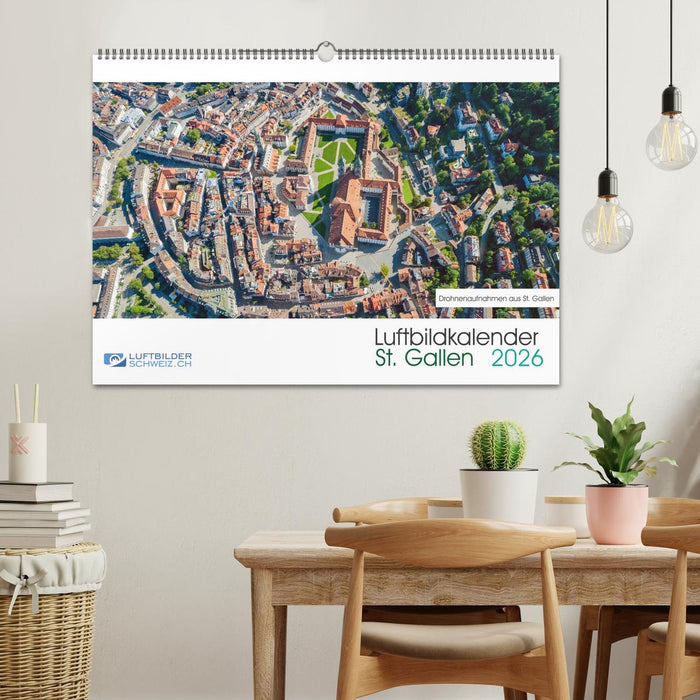 Luftbildkalender St. Gallen 2026 (CALVENDO Wandkalender 2026)