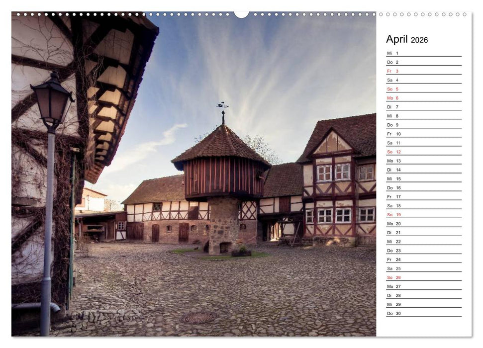 Fachwerkhäuser im Harz (CALVENDO Premium Wandkalender 2026)