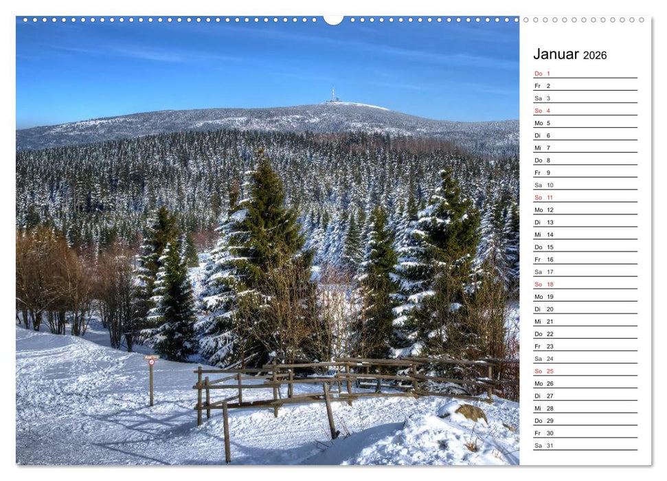 Landschaften im Harz (CALVENDO Premium Wandkalender 2026)