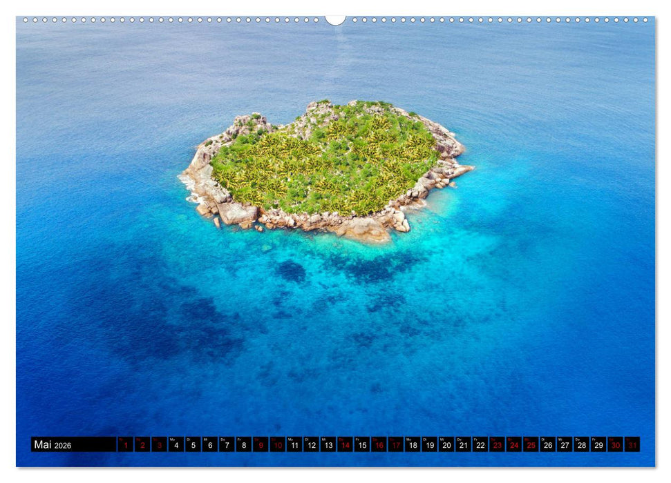 Seychellen Inselblicke (CALVENDO Premium Wandkalender 2026)