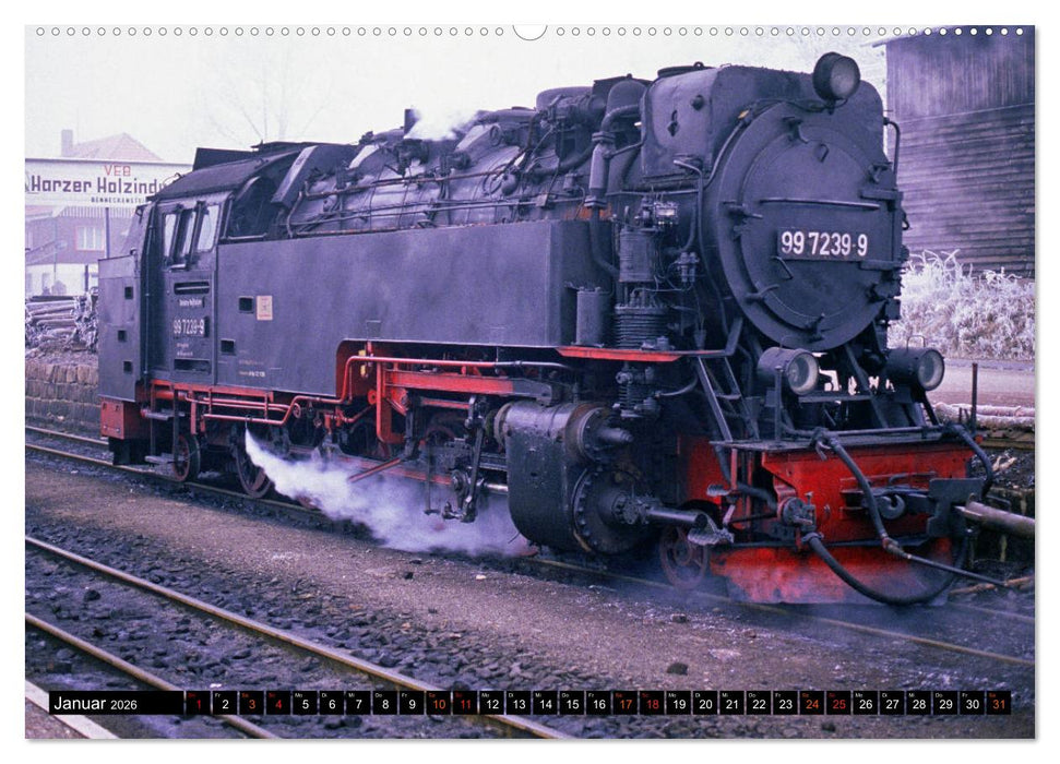 Harzer Schmalspurbahnen 1980er Jahre bis heute (CALVENDO Wandkalender 2026)
