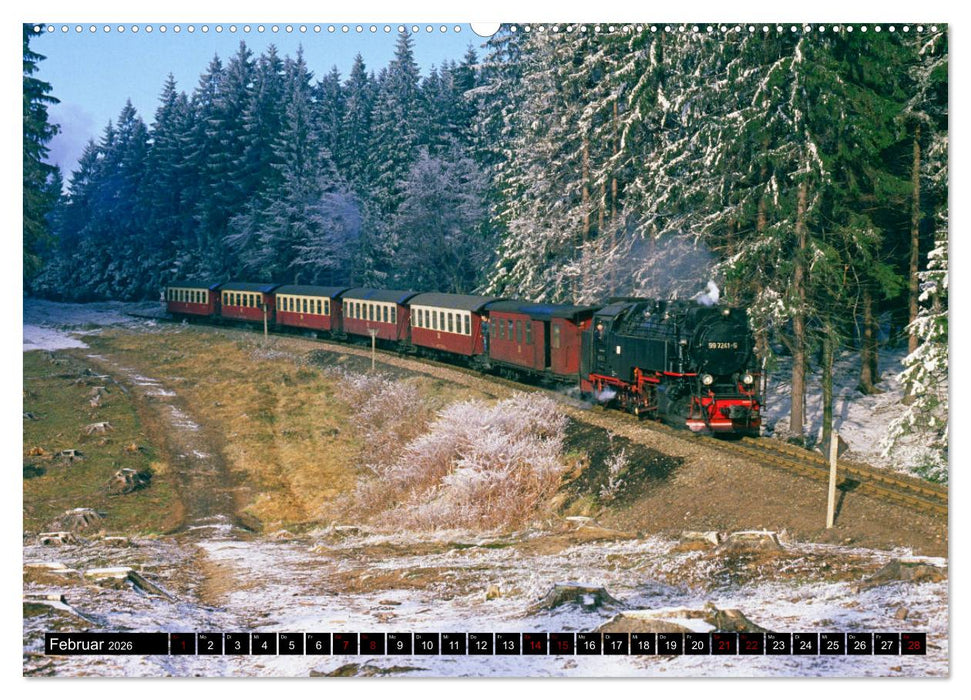 Harzer Schmalspurbahnen 1980er Jahre bis heute (CALVENDO Wandkalender 2026)