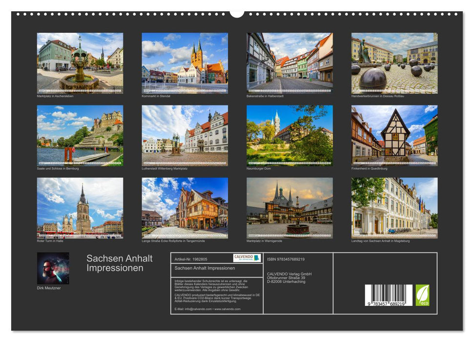Sachsen Anhalt Impressionen (CALVENDO Premium Wandkalender 2026)
