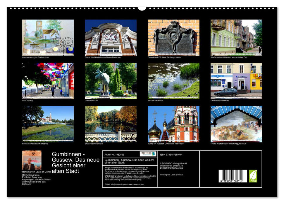 Gumbinnen - Gussew. Das neue Gesicht einer alten Stadt (CALVENDO Premium Wandkalender 2026)