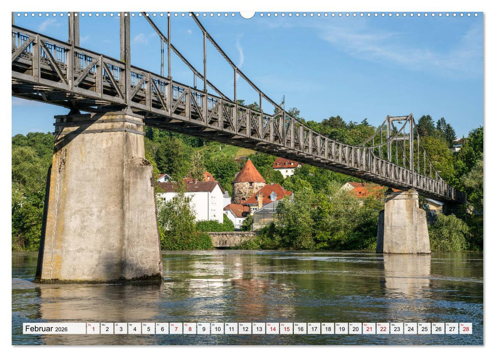 Drei Flüsse Stadt Passau (CALVENDO Premium Wandkalender 2026)
