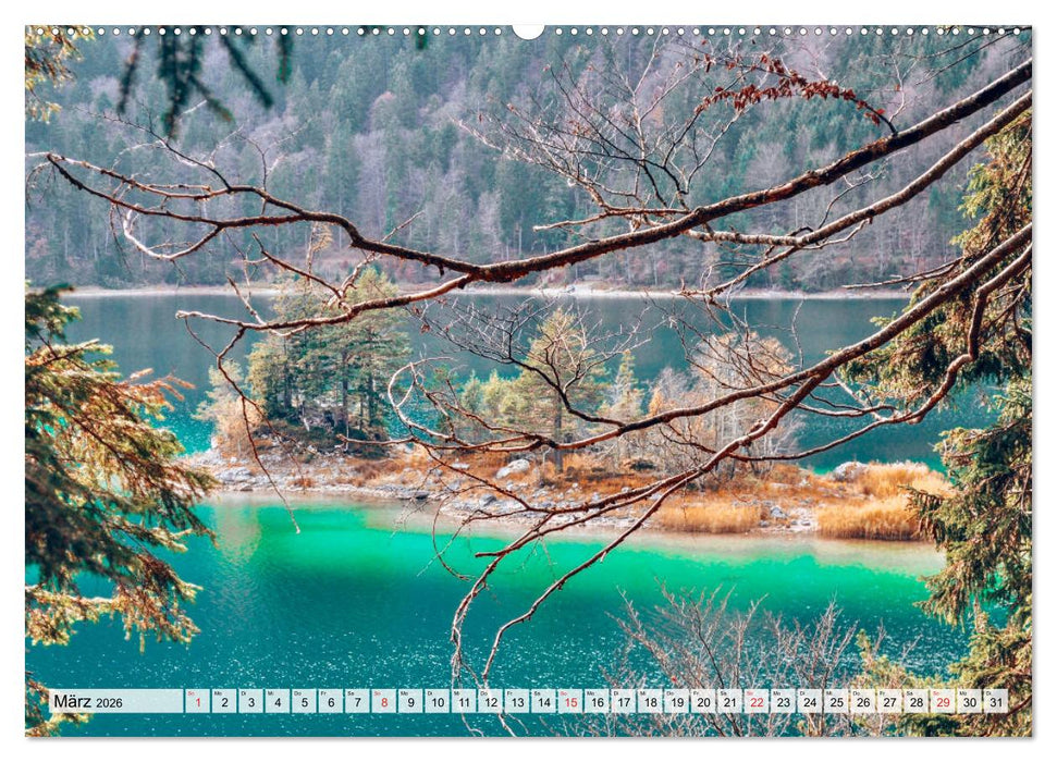 Türkisblaue Seen (CALVENDO Premium Wandkalender 2026)