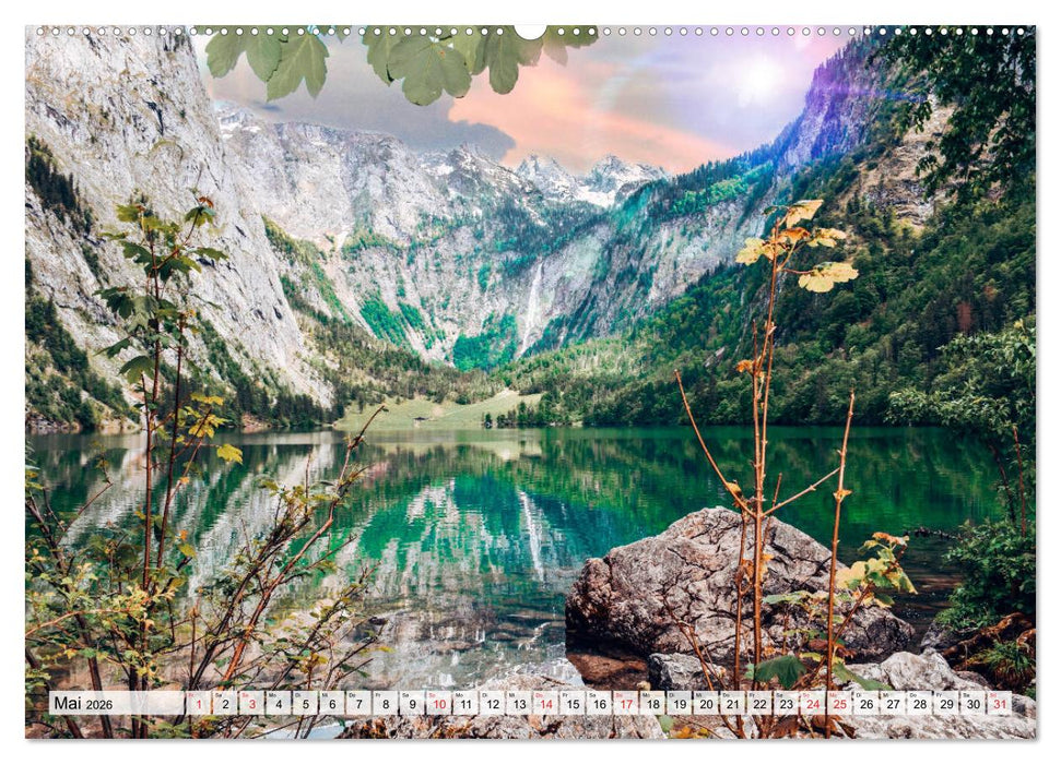 Türkisblaue Seen (CALVENDO Premium Wandkalender 2026)