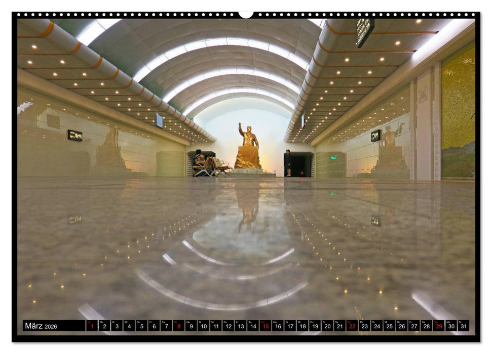 Nordkorea - Die große Leere (CALVENDO Premium Wandkalender 2026)