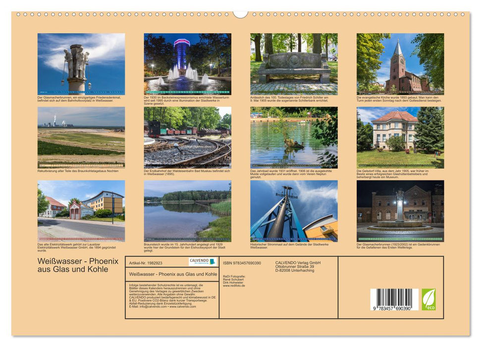 Weißwasser - Phoenix aus Glas und Kohle (CALVENDO Premium Wandkalender 2026)