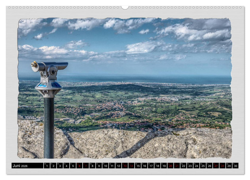 Impressionen - von und rund um San Marino (CALVENDO Premium Wandkalender 2026)