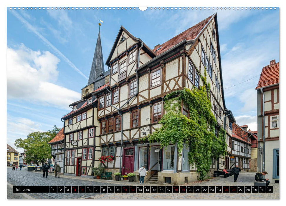 Fachwerkstadt Quedlinburg (CALVENDO Premium Wandkalender 2026)