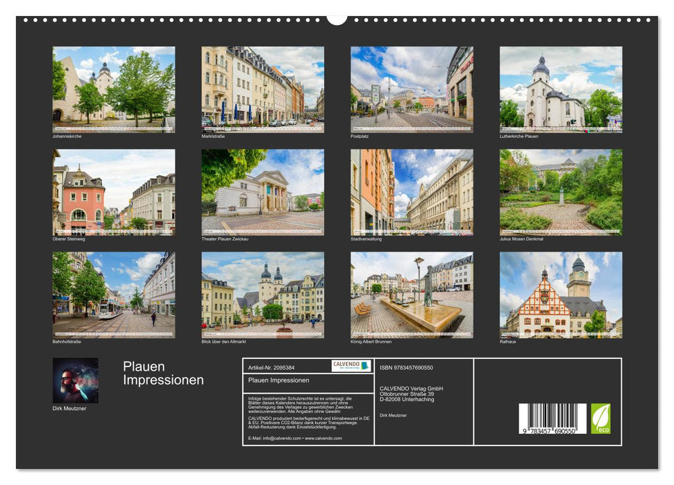 Plauen Impressionen (CALVENDO Premium Wandkalender 2026)
