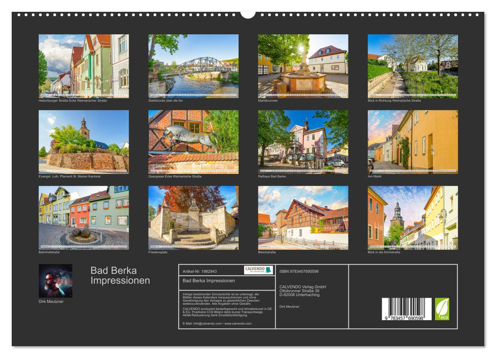 Bad Berka Impressionen (CALVENDO Premium Wandkalender 2026)