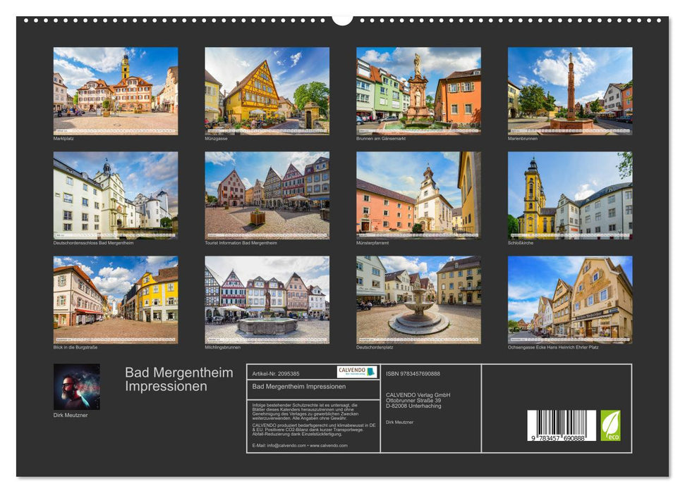 Bad Mergentheim Impressionen (CALVENDO Premium Wandkalender 2026)