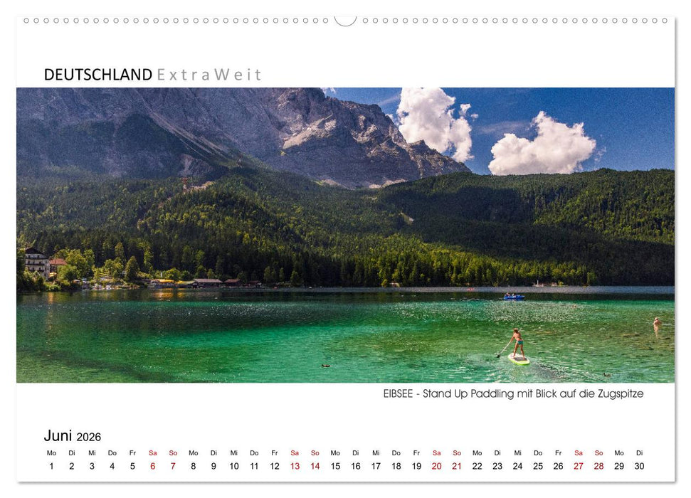 Weißblaue Impressionen vom Eibsee (CALVENDO Premium Wandkalender 2026)