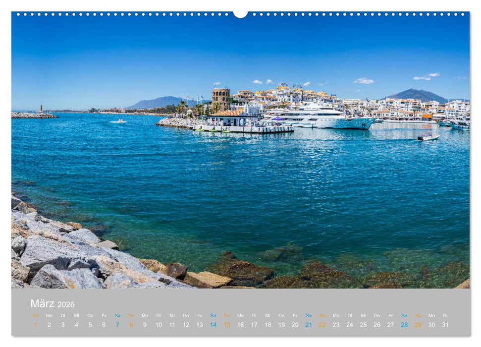 Marbella - andalusische Mittelmeerküste (CALVENDO Premium Wandkalender 2026)