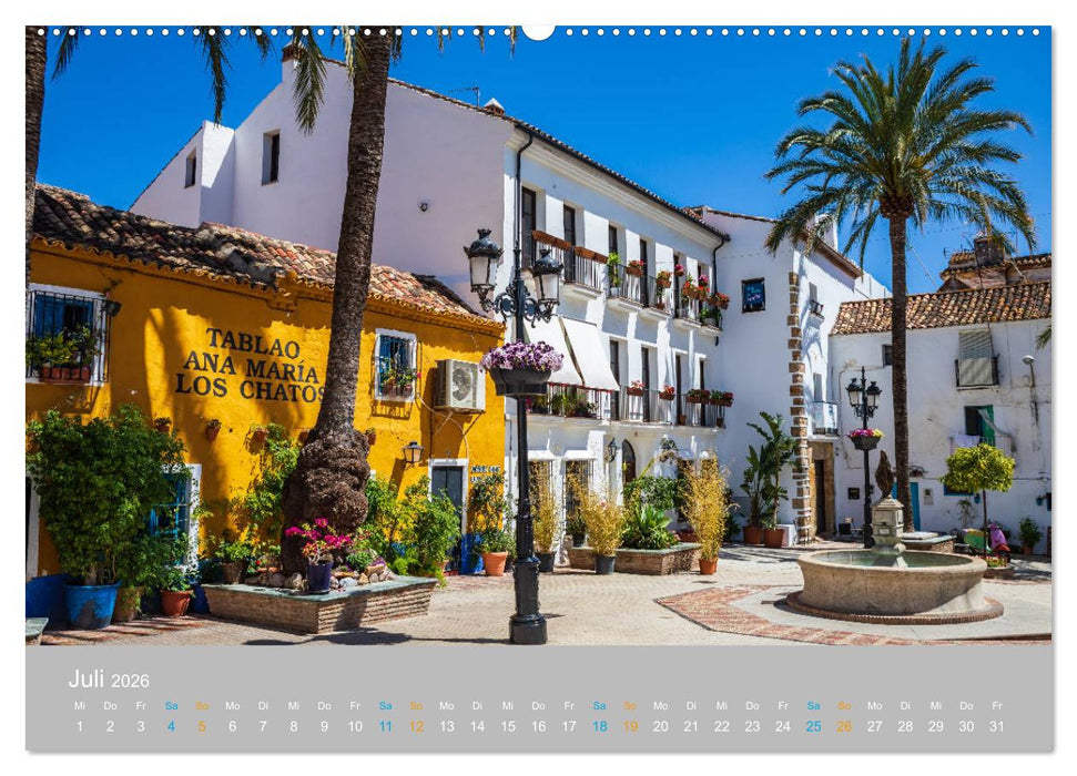 Marbella - andalusische Mittelmeerküste (CALVENDO Premium Wandkalender 2026)