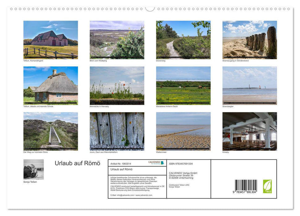 Urlaub auf Römö (CALVENDO Premium Wandkalender 2026)