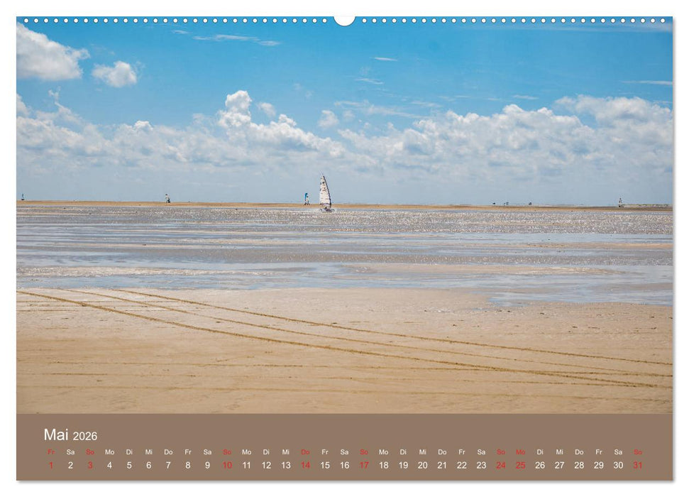 Römö - Wasser, Wind und endloser Strand (CALVENDO Premium Wandkalender 2026)
