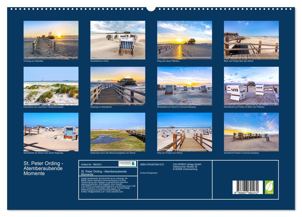 St. Peter Ording - Atemberaubende Momente (CALVENDO Premium Wandkalender 2026)